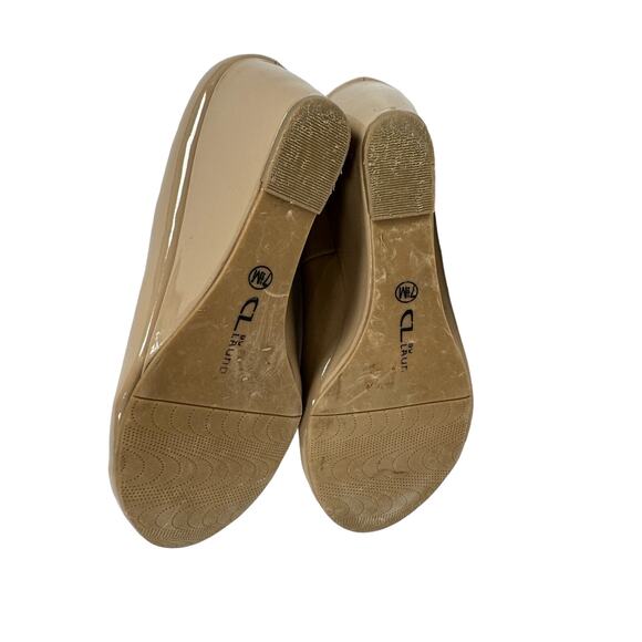 ￼CL By Laundry Tan Wedge Size  7 1/2 - Picture 6 of 8